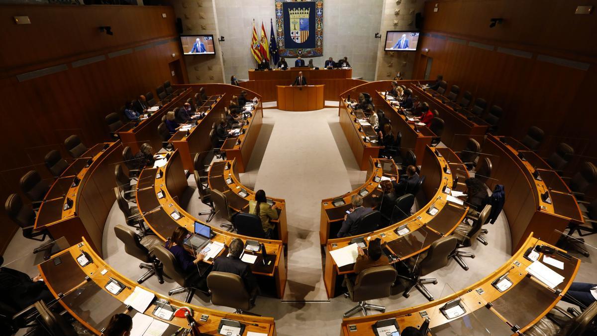 Un pleno de la presente legislatura en las Cortes.
