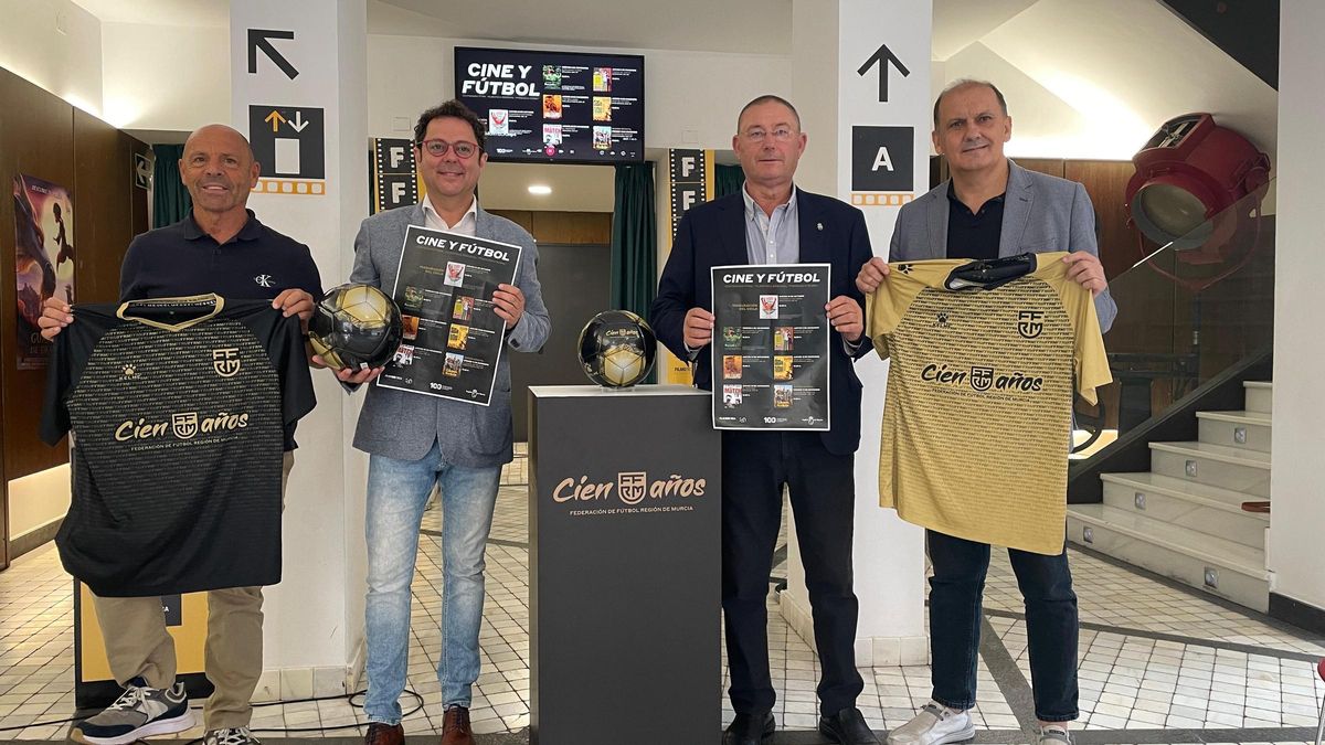 La filmoteca regional acoge un ciclo de cine y fútbol con motivo del centenario de la Federación de Fútbol de la Región de Murcia