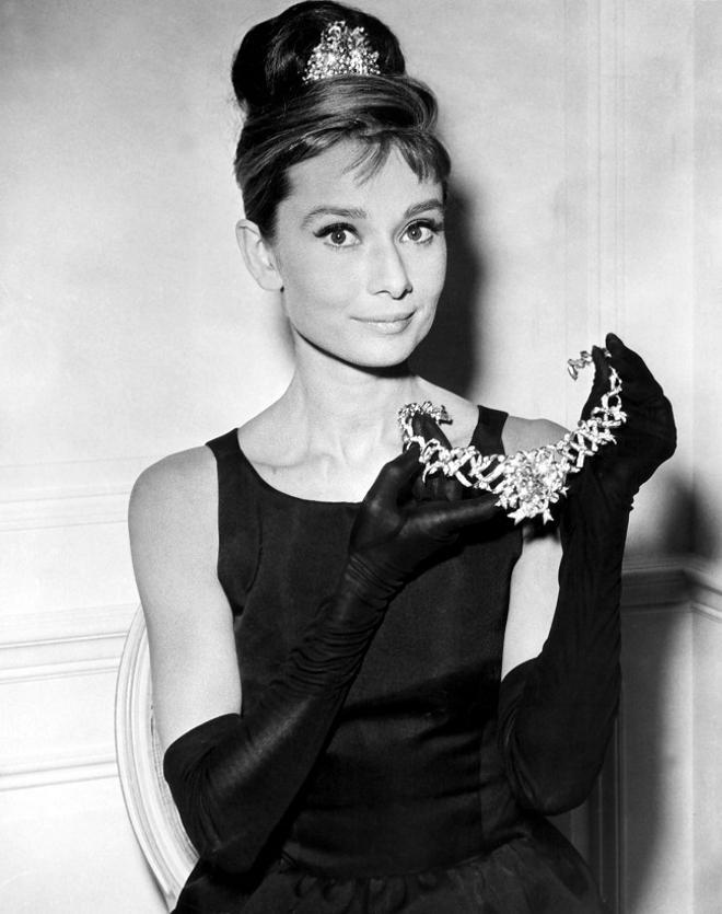 Audrey Hepburn en la promoción de 'Desayuno con diamantes'