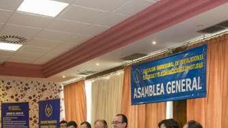 La asamblea de los empresarios celebrada ayer.