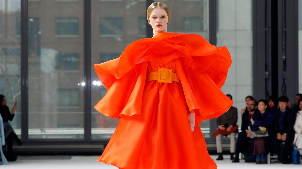 Carolina Herrera presenta su colección Otoño Invierno 2020 en Nueva York.