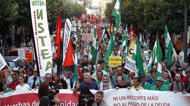La marcha de la dignidad pide "pan, trabajo y techo"