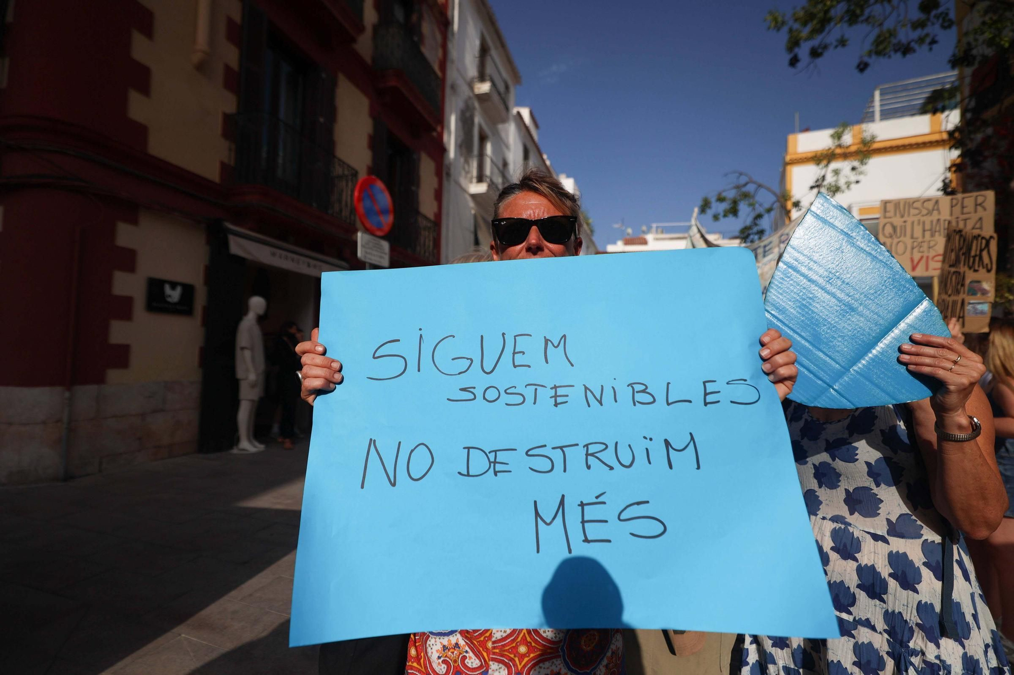 Manifestación contra la masificación turística en Ibiza