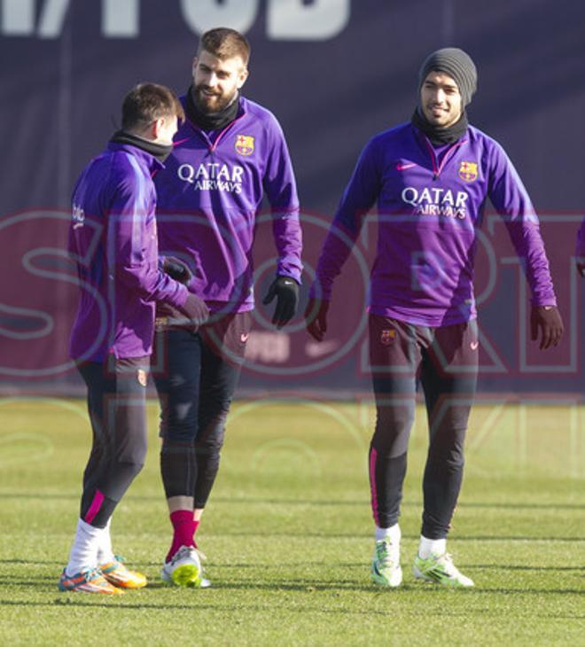 El entrenamiento del Barça antes de viajar a La Coruña, en imágenes