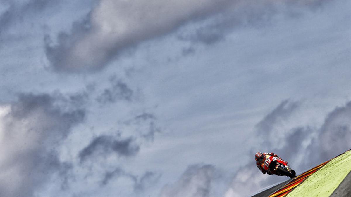 Marc Márquez, en el circuito de Sachsenring.