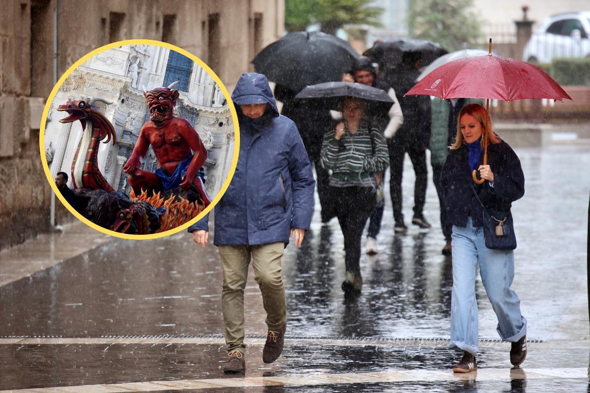 El Entierro de la Sardina de Murcia, amenazado por la lluvia este sábado.