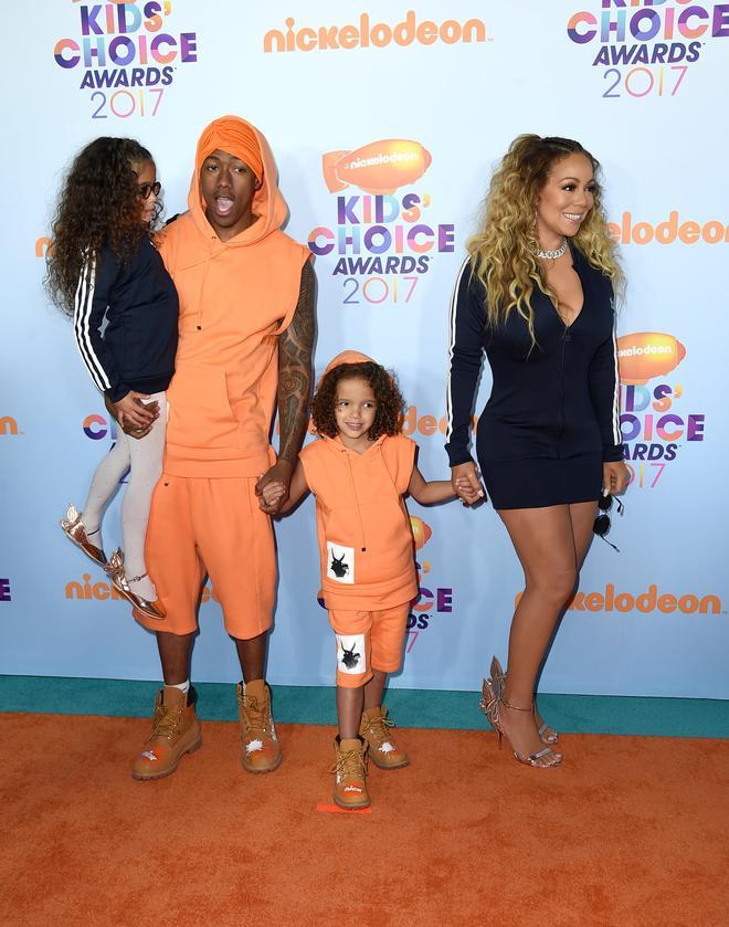 Nick Cannon y Mariah Carey en los Kids Choice Awards