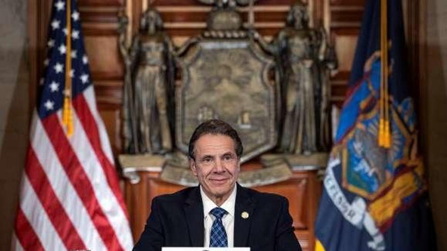 El gobernador de Nueva York, en su comparecencia. // G.N.Y.