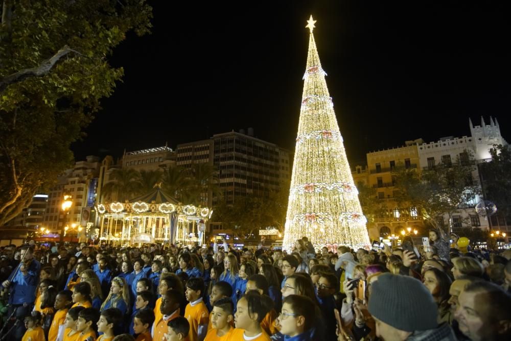 Encendido de las luces de Navidad en València