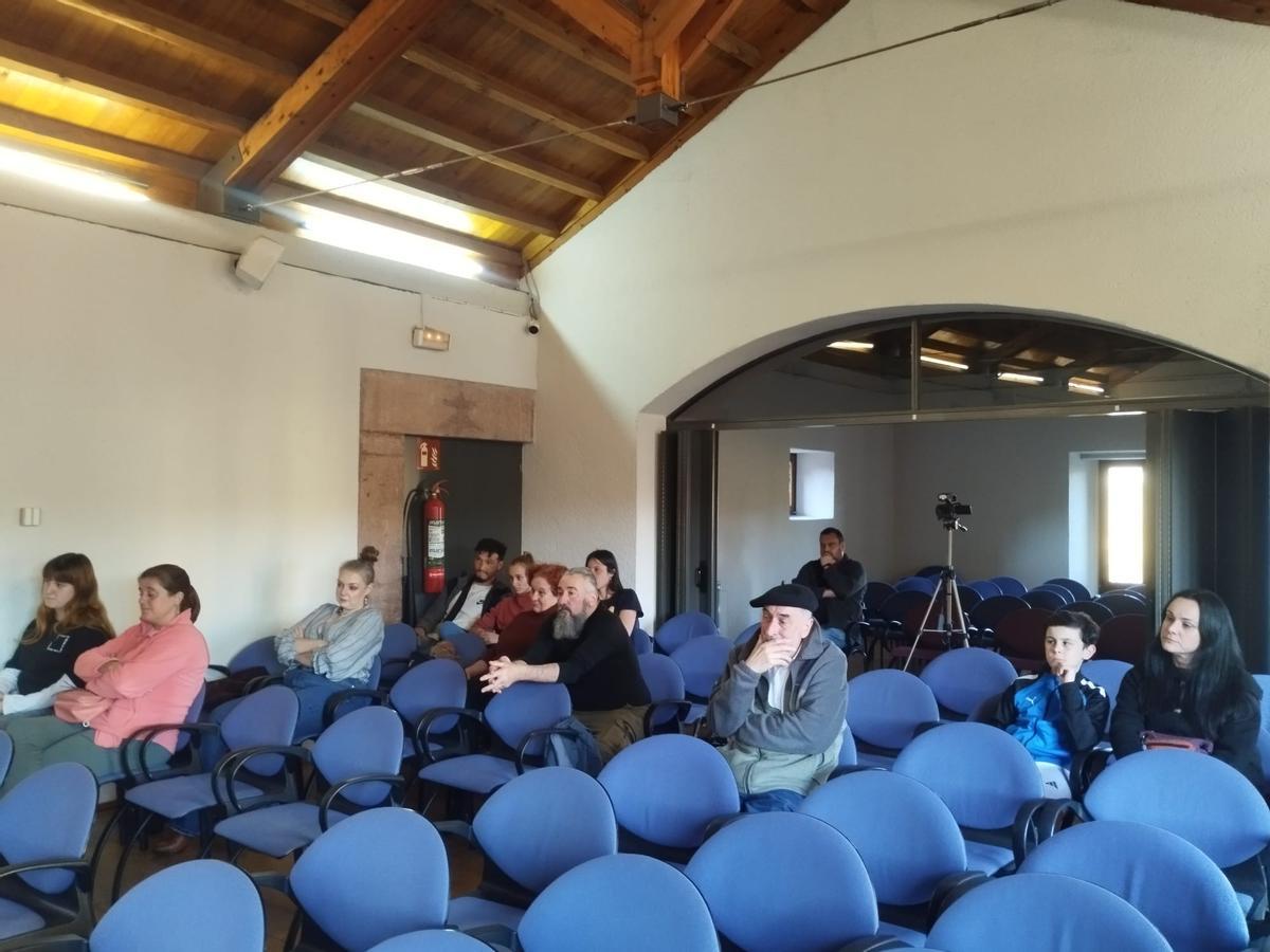 Voluntarios de "Grao Animals" en el Pleno.