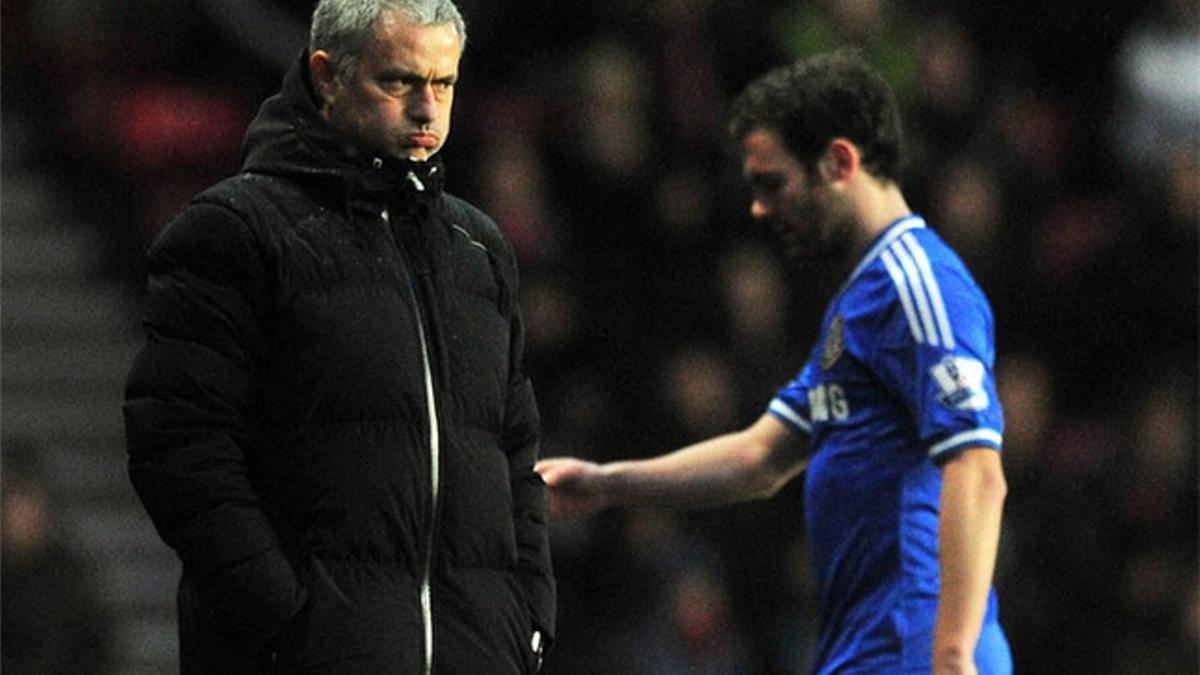 Mata no acabó bien con Mourinho en el Chelsea