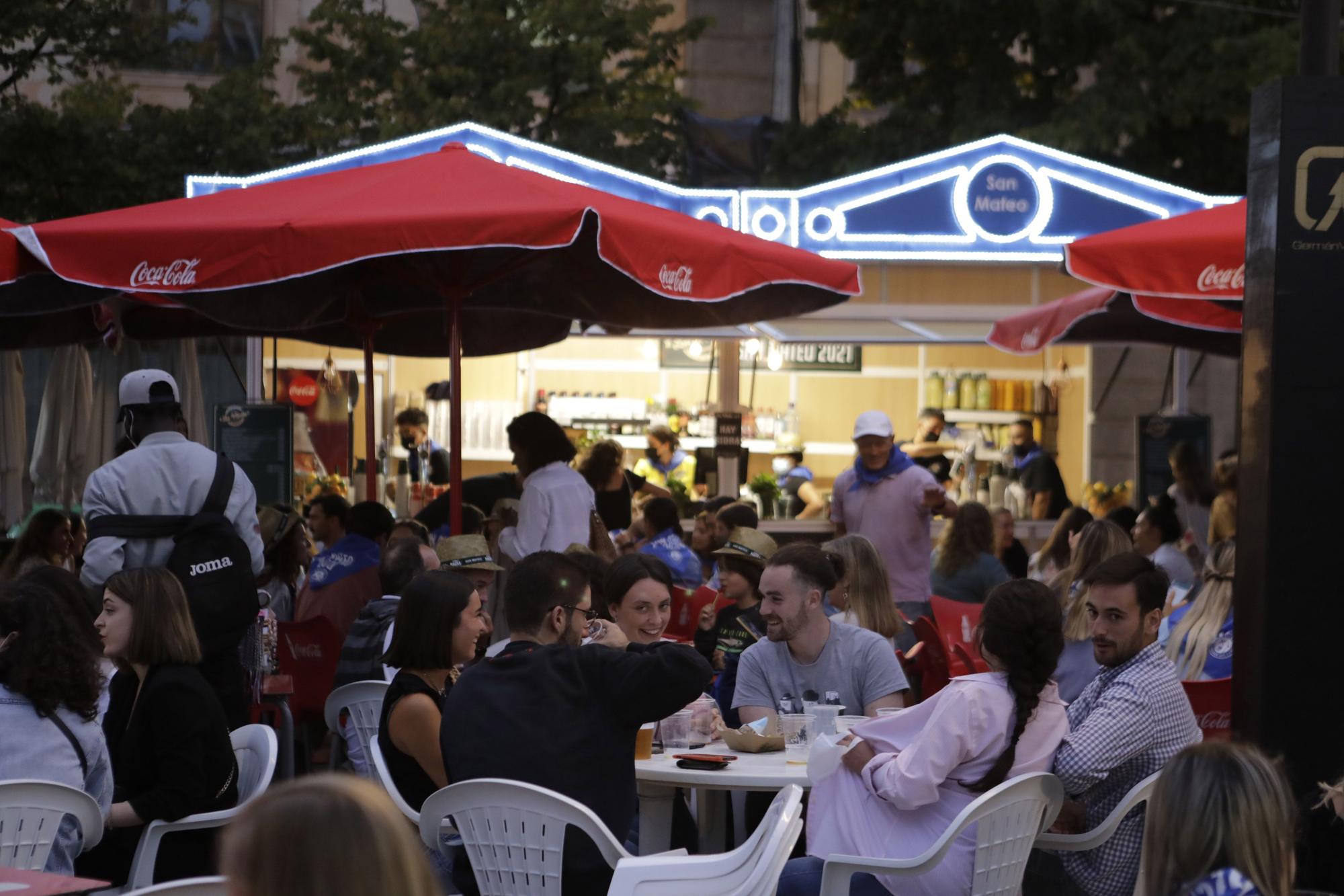 Ambiente en el primer día de San Mateo 2021