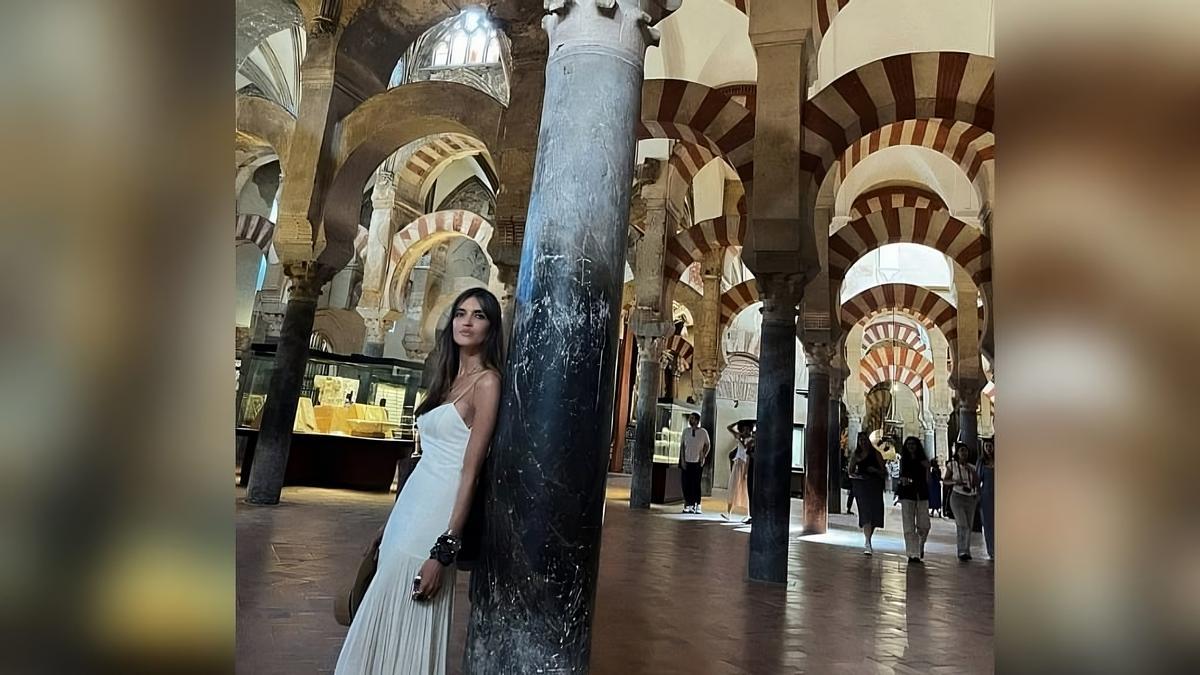 Sara Carbonero, en su visita a Córdoba.