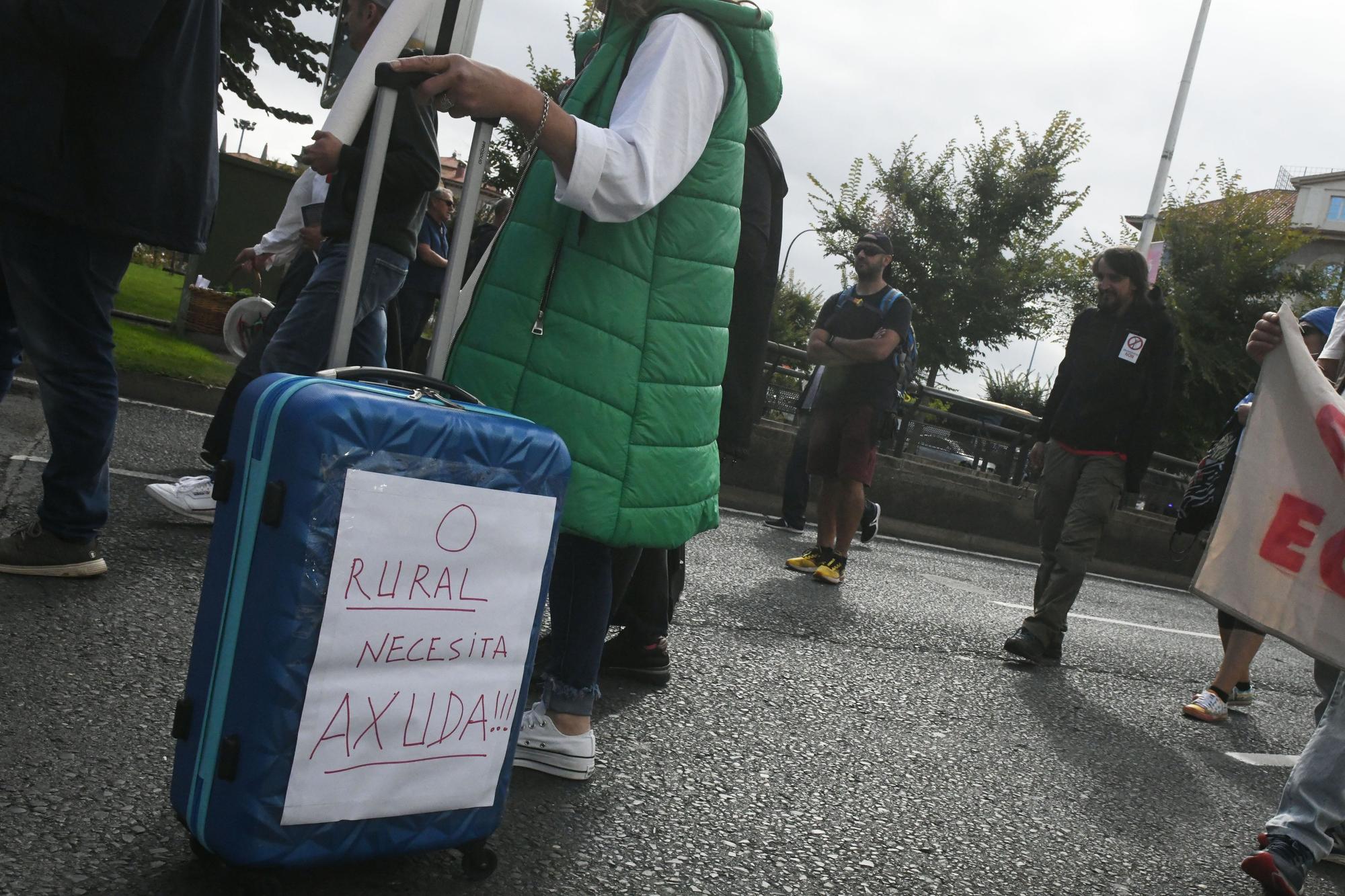 Manifestación en A Coruña contra los parques eólicos