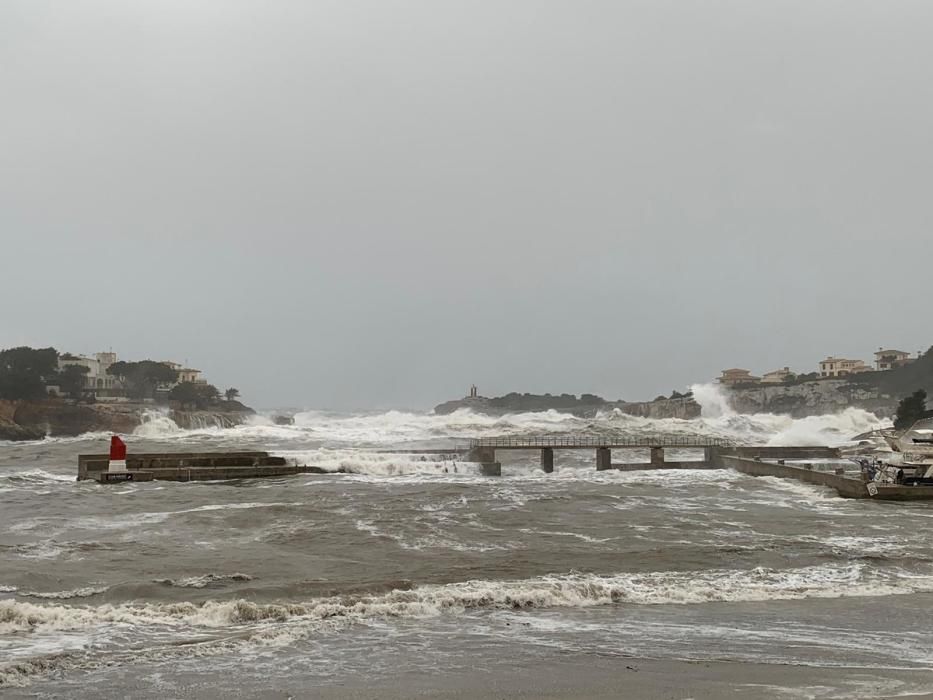 El temporal golpea el Llevant de Mallorca