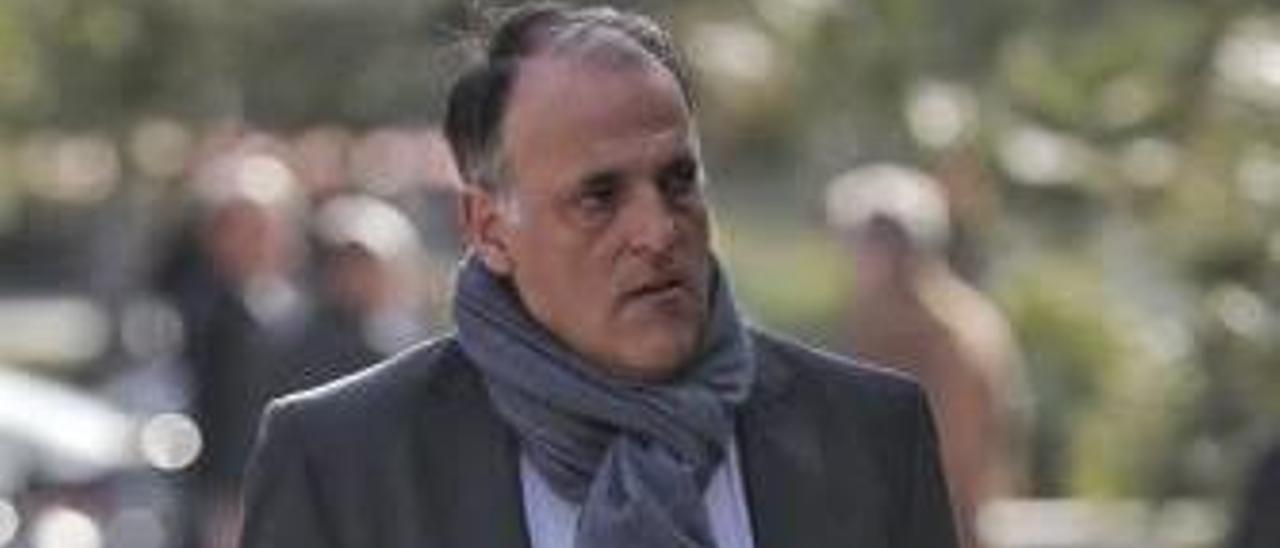 El presidente de la Liga, Javier Tebas.