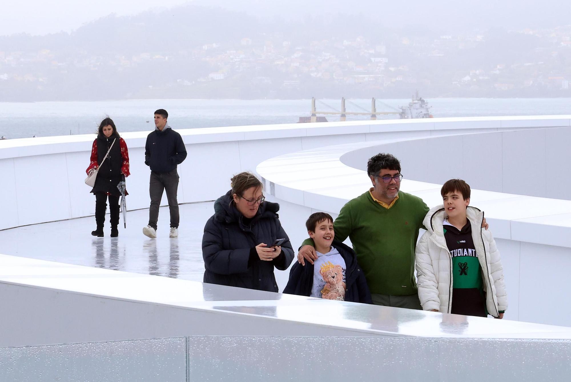 La borrasca Louis en la costa sur de Galicia