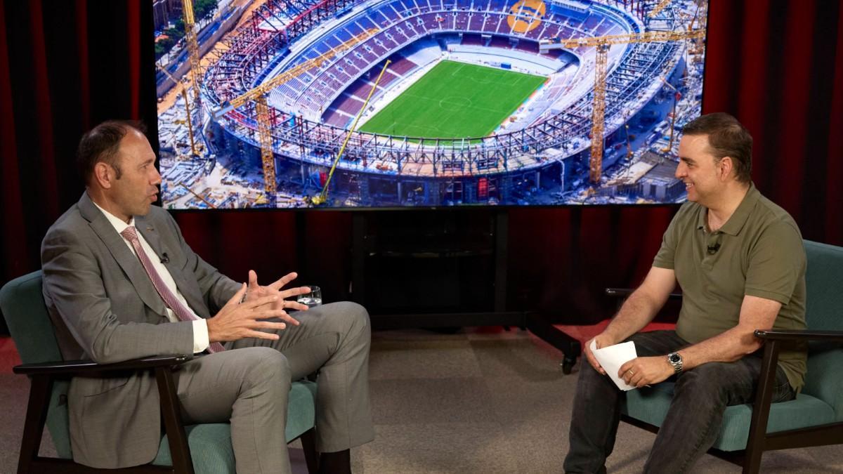 Berni Álvarez en el plató de Sport