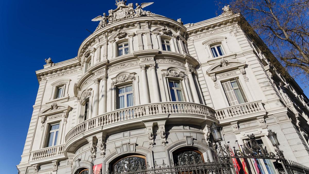 Fachada de la Casa de América de Madrid.