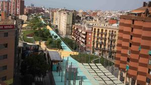 Jardines de la Rambla de Sants, en una imagen de archivo