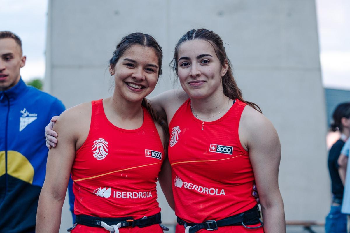 Leslie Romero i Carla Martínez a la Copa d'Europa d'Escalada de Velocitat a Innsbruck 2023