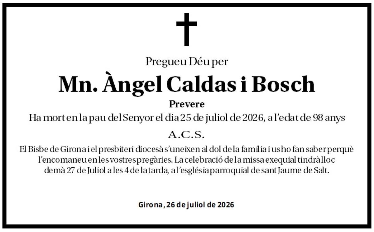 Mn. Àngel Caldas i Bosch