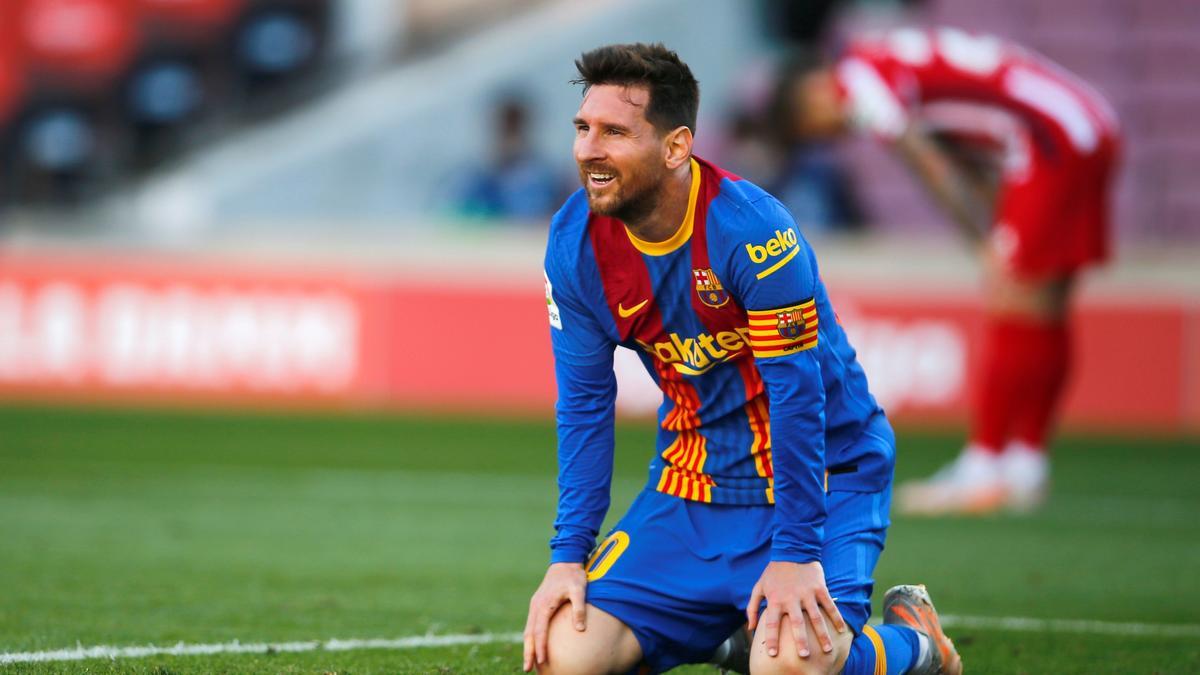 Leo Messi, durante un partido esta temporada
