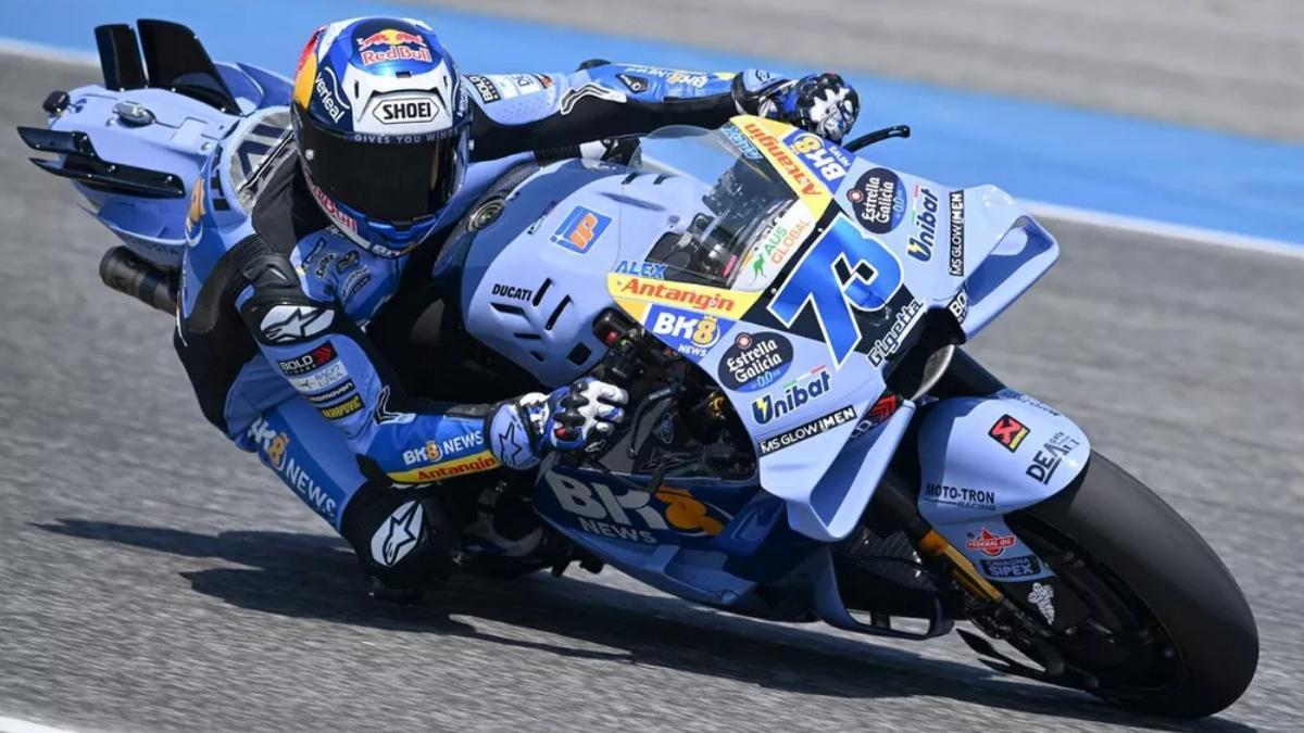 Álex Márquez, en acción