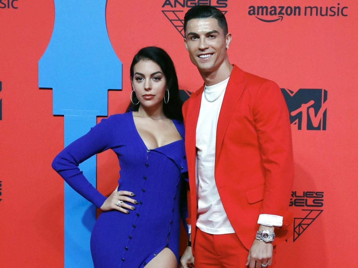 Cristiano Ronaldo y su pareja Georgina Rodríguez.