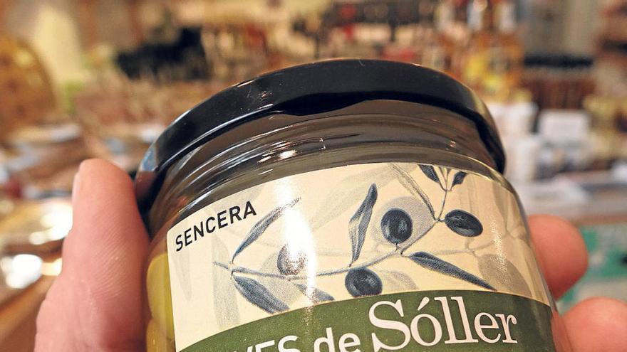 Olives de Sóller, D.O. Olives de Mallorca.