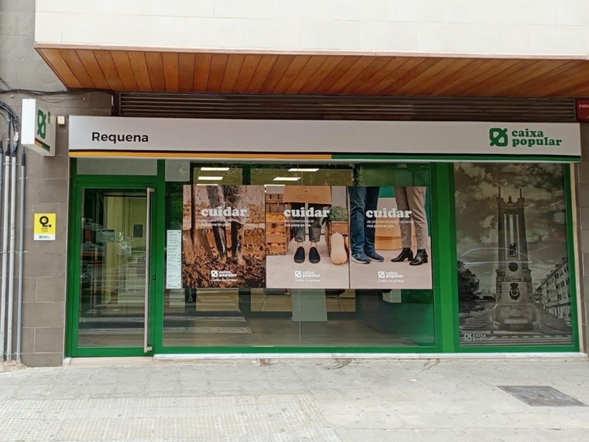 Oficina de Caixa Popular en Requena, en una imagen de archivo