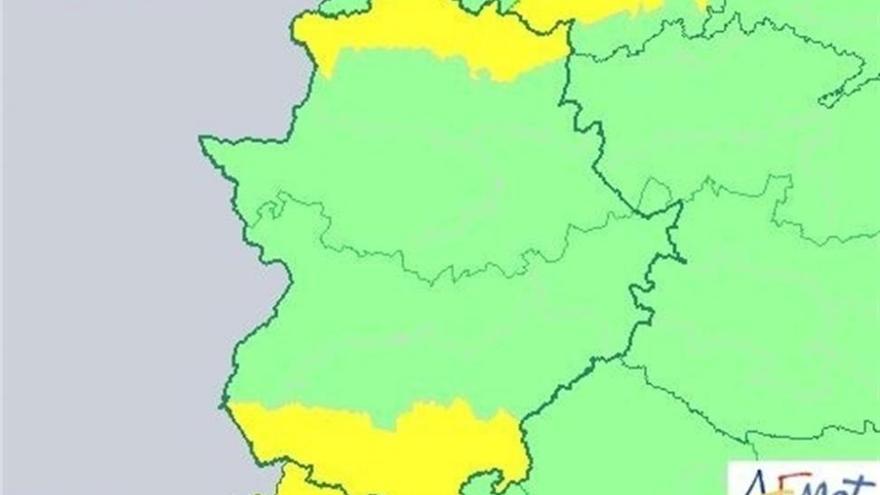 El norte y el sur de Extremadura están hoy en alerta amarilla por riesgo de fuertes vientos