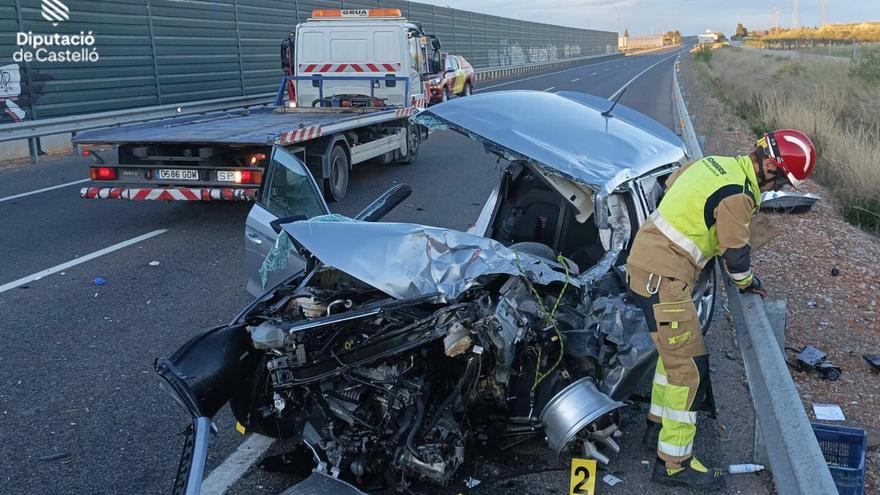 Dos heridos en un accidente en la N-340 en Benicarló