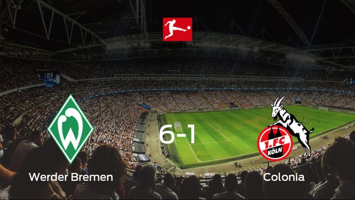 Los tres puntos se quedan en casa: goleada del Werder Bremen al Colonia (6-1)