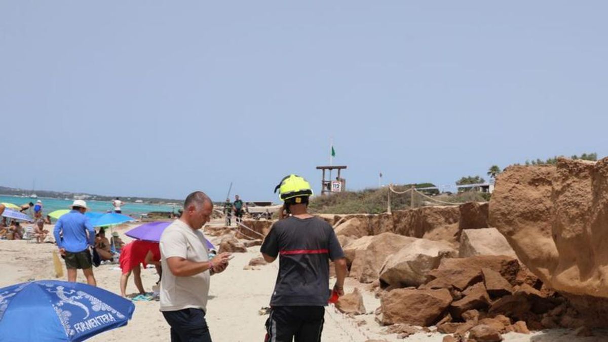 El director insular de Litoral se desplazó a la zona.