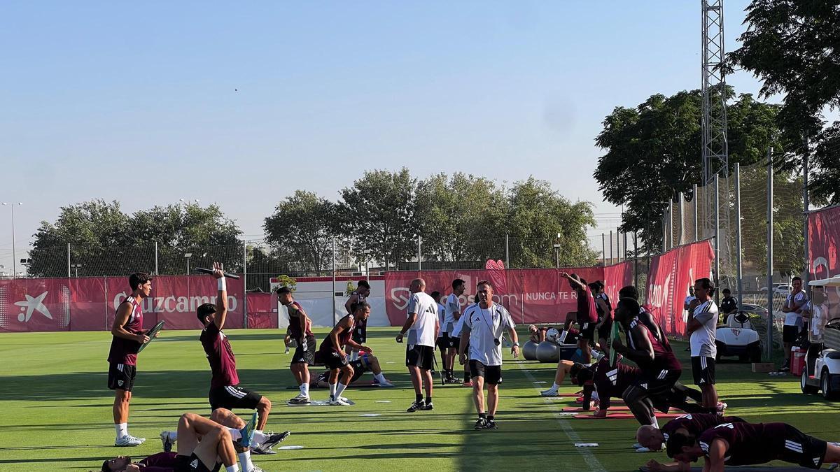Primer entrenamiento del Sevilla FC de la pretemporada