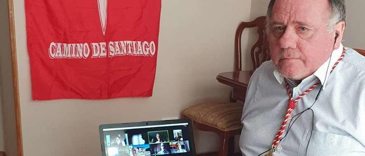 Carlos Martínez Guardado, durante la videoconferencia de ayer.