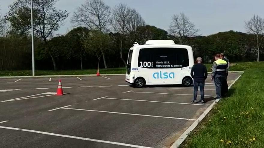 Del Parque Tecnológico de Llanera a la estación de tren: este es el primer autobús sin conductor en Asturias