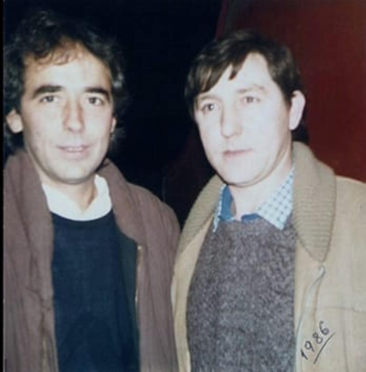 Joan Manuel Serrat y Joan Valls.