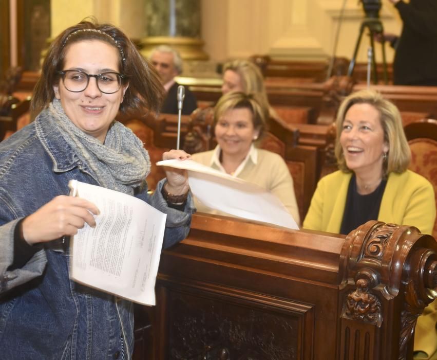 Pleno municipal en A Coruña 6 de marzo