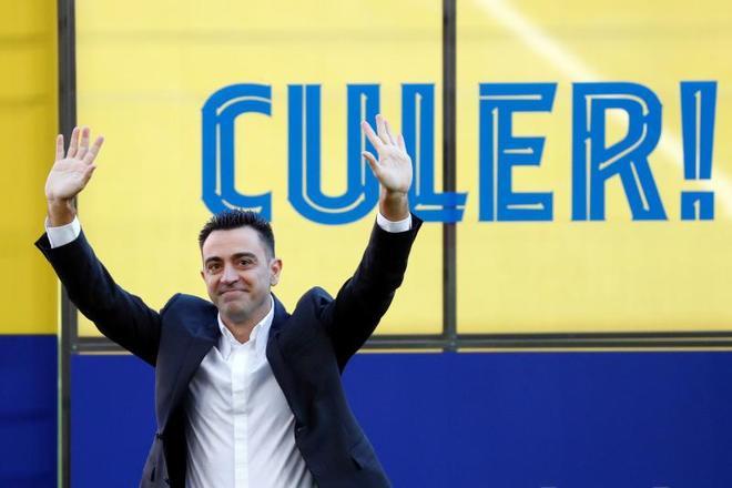 La presentación de Xavi Hernández, en imágenes