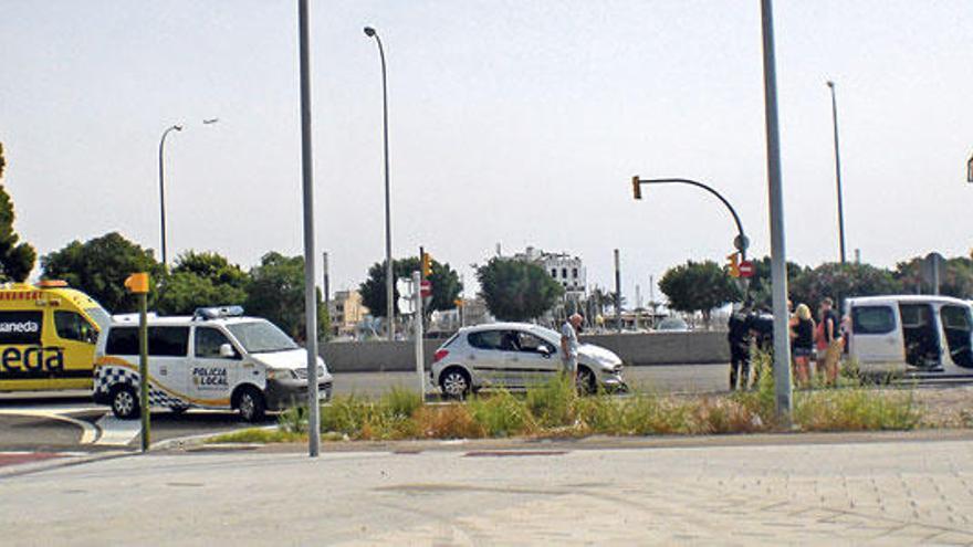 Choque por alcance en la autopista