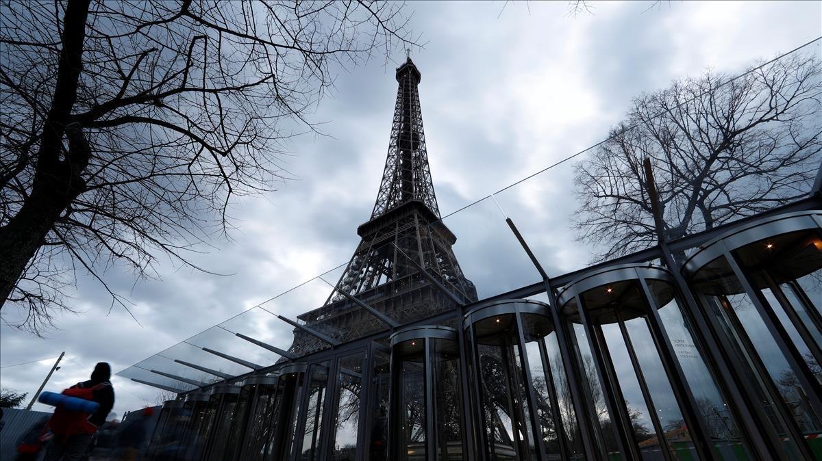 Vista de la torre Eiffel del pasado 31 de marzo. 