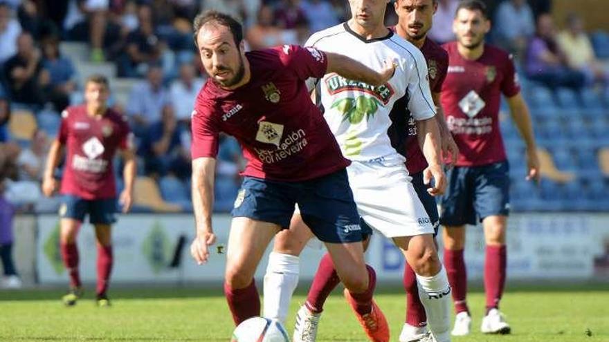 Jacobo, durante el choque de ayer. // Gustavo Santos