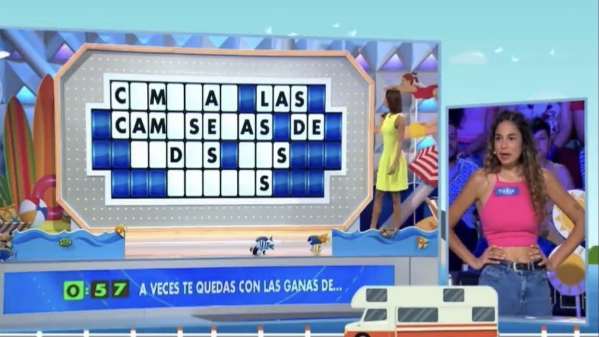 Concursante de ’La ruleta de la suerte’.