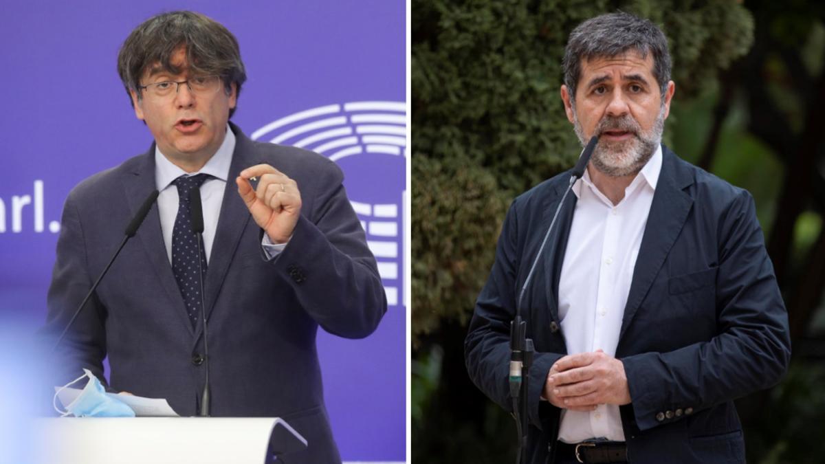 Carles Puigdemont y Jordi Sanchez