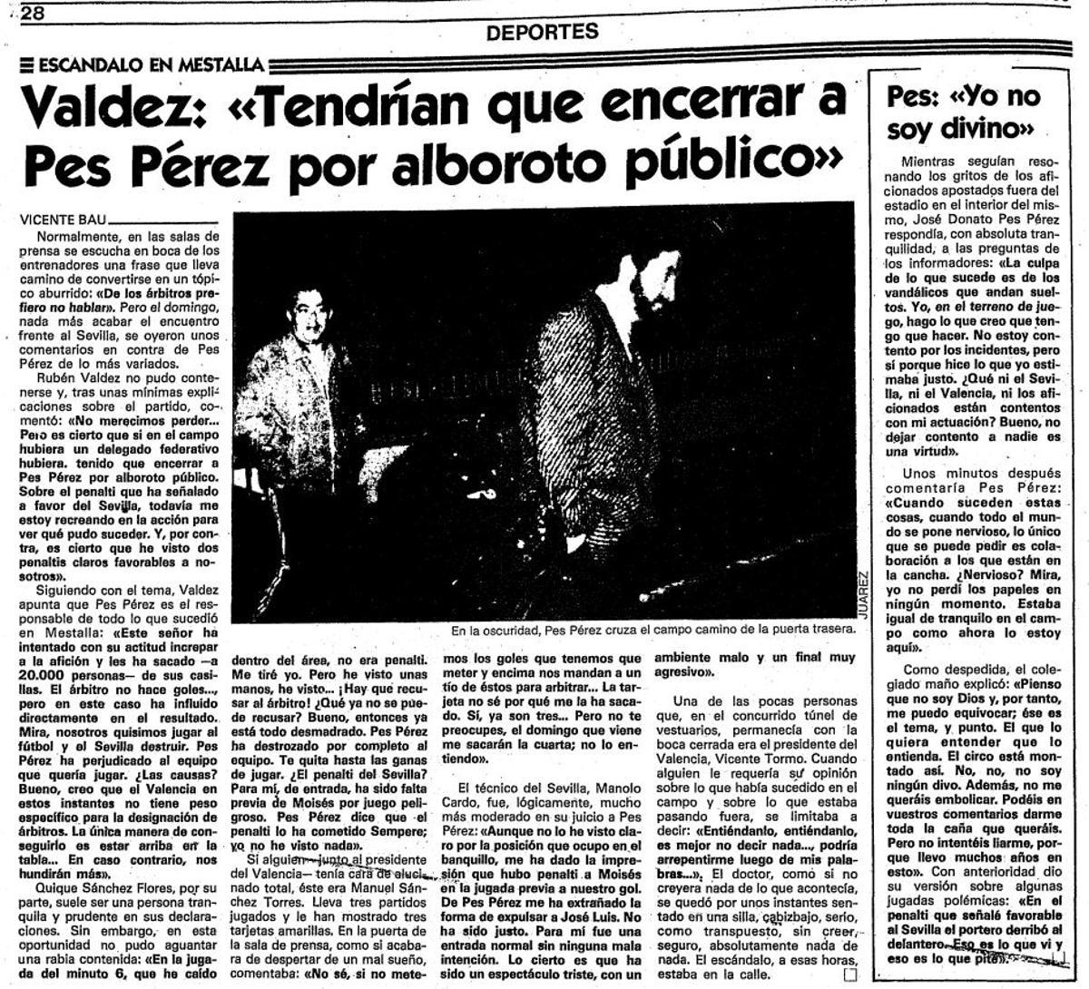 El escándalo en Levante