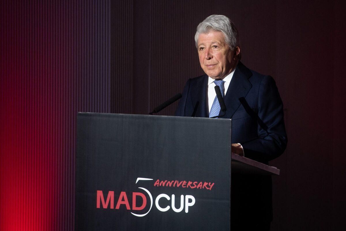 Enrique Cerezo, en el acto de inauguración de la MADCUP