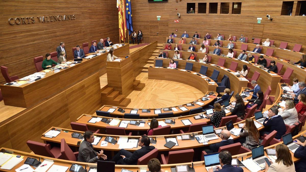Pleno de las Corts.