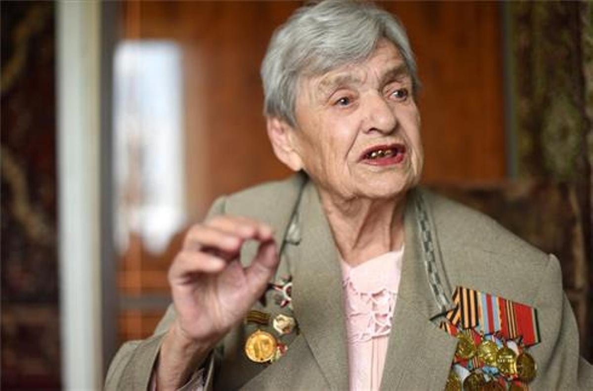 Liubov Alekséyevna Netúpskaya, en una de sus últimas entrevistas